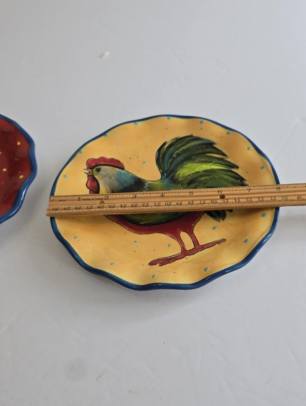 Susan Winget Set Of 2 Certified International Country Collage Salad Plates